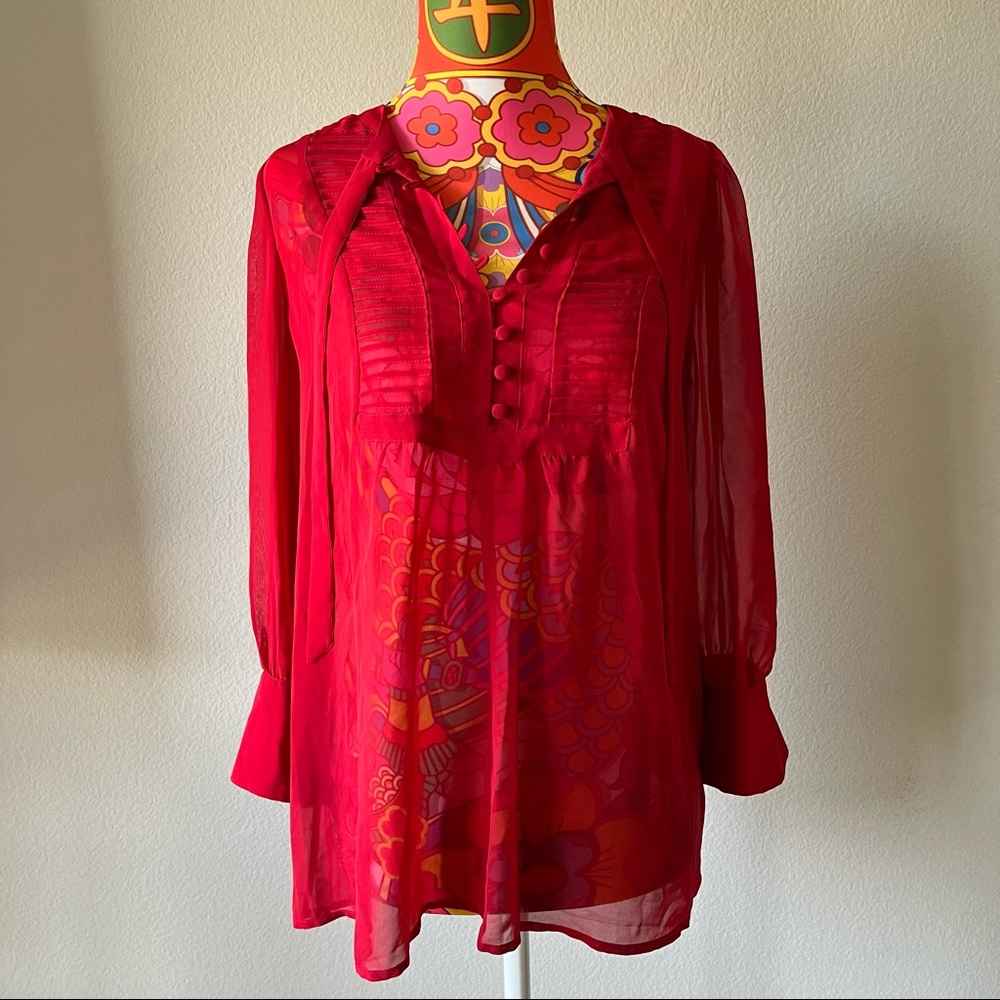 Ruby red blouse size XS